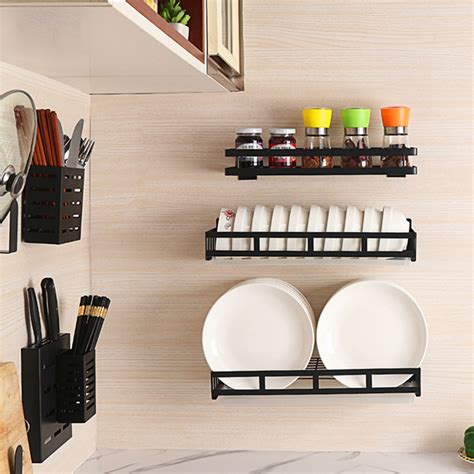 kitchen cabinet steel rack|wall mounted metal kitchen rack.